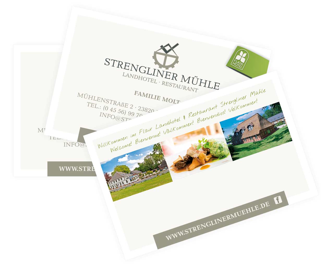 Logodesign für das Landhotel Strengliner Mühle